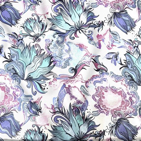 tela de algodon peonias en blanco