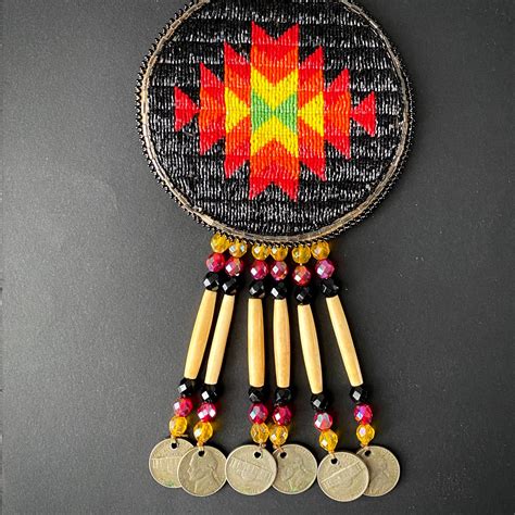 Beaded Medallion Necklace (Coin) | Beyond Buckskin Boutique