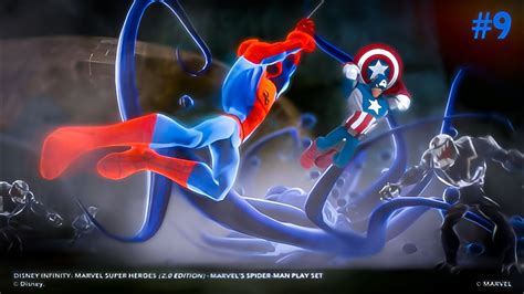 Gameplay Disney Infinity 3 0 Spiderman Black Suit Y Capitan America El