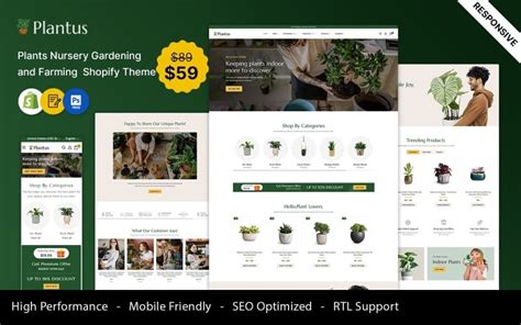 Plantish Gardening Houseplants Shopify Template