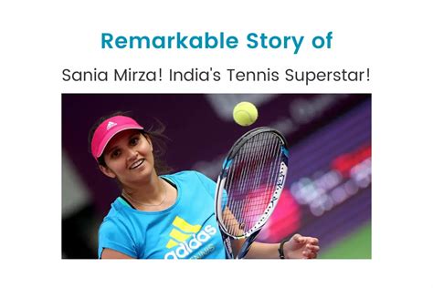 Sania Mirza: Story of India’s Most Popular Tennis Player - iDreamCareer