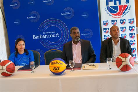 La Fondation Barbancourt Et La F D Ration Ha Tienne De Basket Ball