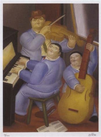 Three musicians by Fernando Botero on artnet