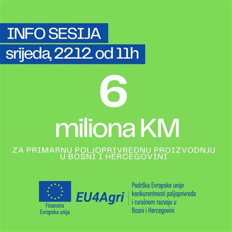 Odr Ana Eu Agri Info Sesija O Javnom Pozivu Za Investicije U Primarnu