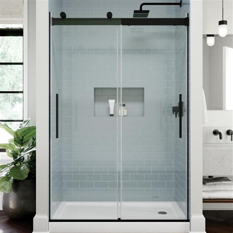 Delta C500 48 In X 71 1 8 In Frameless Sliding Shower Door In Matte