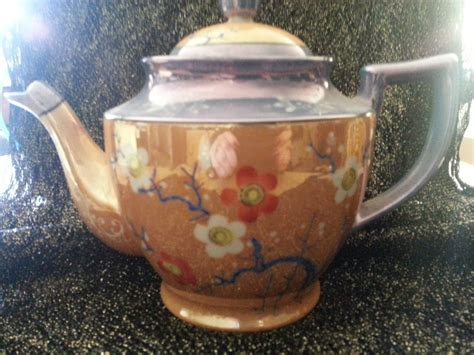 New Price Vintage Japanese Lusterware Teapot