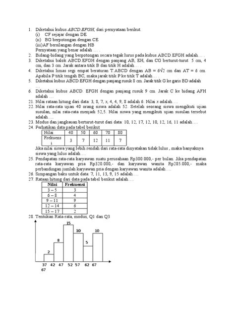 Pas Ganjil Matematika Ips Sma 2019 Pdf