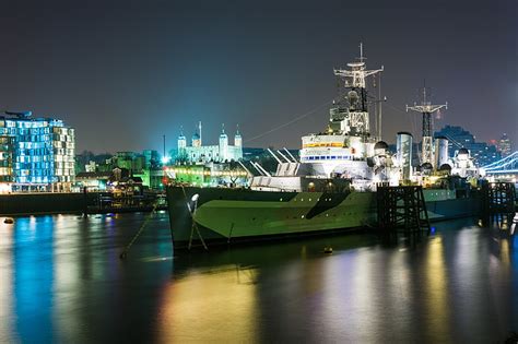 Hd Wallpaper Pier C35 The Type Town Hms Belfast Belfast