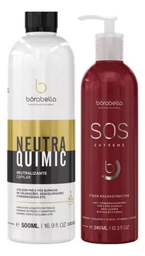 Kit Borabella Pos Qumica Neutra Quimic Sos Extreme 240ml Frete grátis