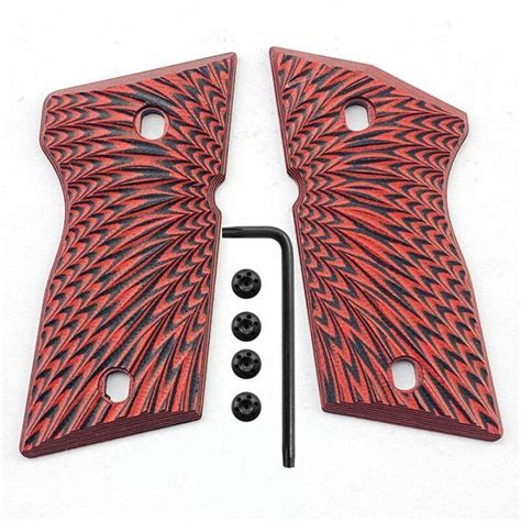 1pair Sunburst Texture G10 Grips For CZ 2075 RAMI CZ 2075 Accessories