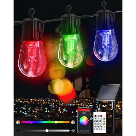 Guirlande Lumineuse Exterieur Solaire Trahoo M Led Multicolore