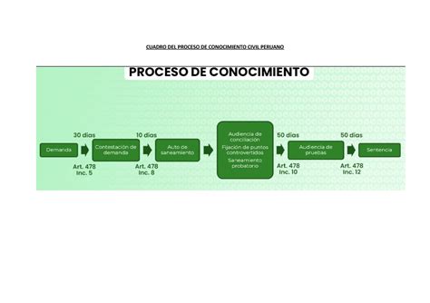 Cuadro DEL Proceso DE Conocimiento Civil Peruano - CUADRO DEL PROCESO ...