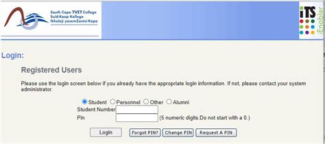 SCC ITS Student i-Enabler - Login | Online Registration