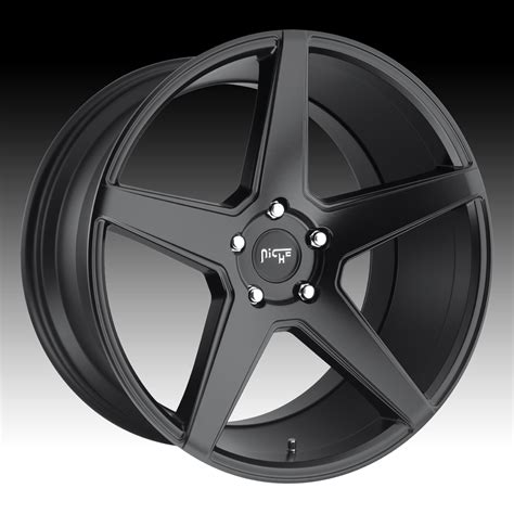 Niche Carini M185 Matte Black Custom Wheels Rims M185 Carini