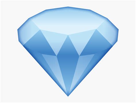 Diamond Emoji Png, Transparent Png - kindpng