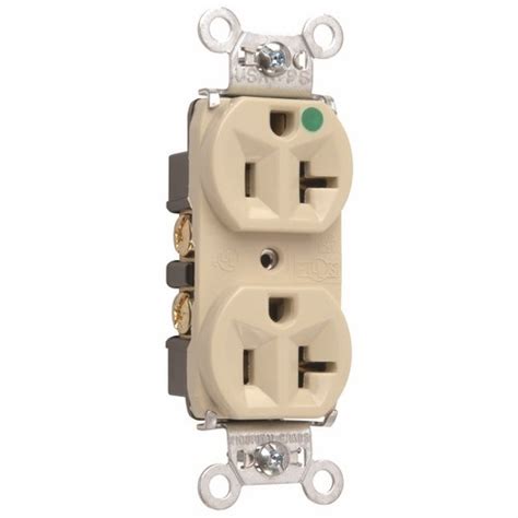 Pass And Seymour 8300 Hi Heavy Duty Hospital Grade Compact Design Duplex Receptacle Back And Side