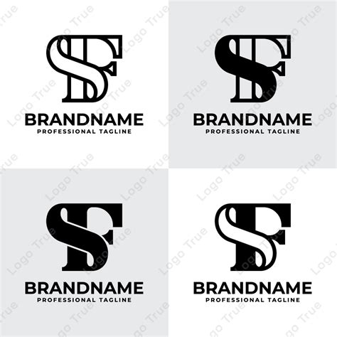 Letters Rl Monogram Logo Logo True