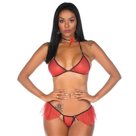 Fantasia Sexy Pimentinha Espanhola Lingerie Sensual Erótica