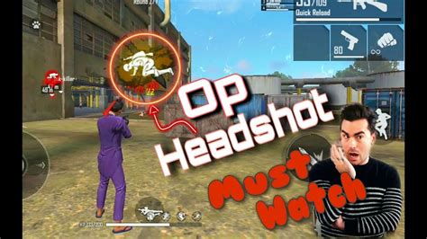 Free Fire Op Headshot Insane Headshots Kill Clash Sqaud Rank