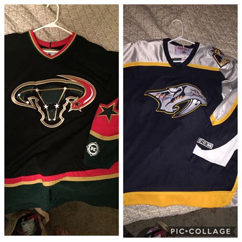 FS: XL Dallas Stars Bull Head 3rd jersey ($70) and a XL Nashville Preds ...