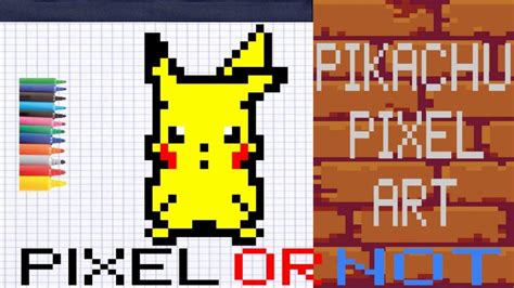 Pixel Art Pikachu Facile Pixel Art Pikachu Pixel Art Pokemon Pixel Art