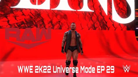 Wwe 2k22 Universe Mode Episode 29 Raw Message Sent Youtube