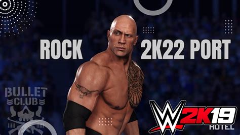 WWE THE ROCK WWE 2K22 Character Model Port WWE 2K22 PORT