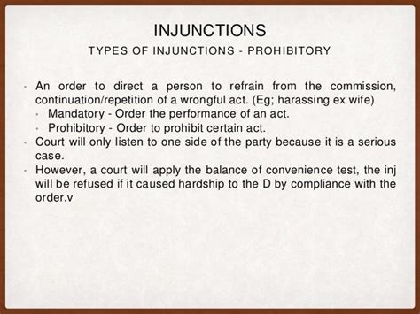 Injunctions