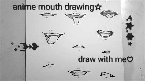 How To Draw Anime Mouth In 12 Minute Drawing Anime Animedrawing