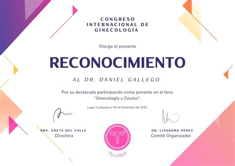 Plantilla De Certificado De Reconocimiento