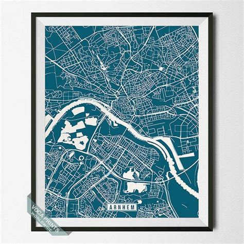 Arnhem Print Netherlands Map Arnhem Map Netherlands by VocaPrints ...