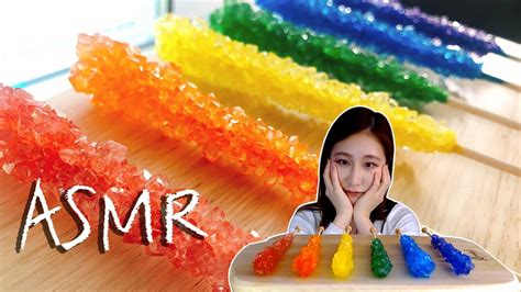 귤 Asmr Rock Candy 키워 먹는 락캔디 리얼 사운드 Asmr Youtube