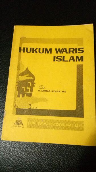 Jual Hukum Waris Islam Ed 4 Cet Thn 1976 Ahmad Azhar Di Lapak ARF