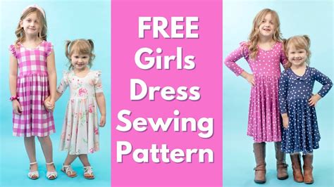 Free Girls Dress Sewing Pattern The Madeline Dress Youtube