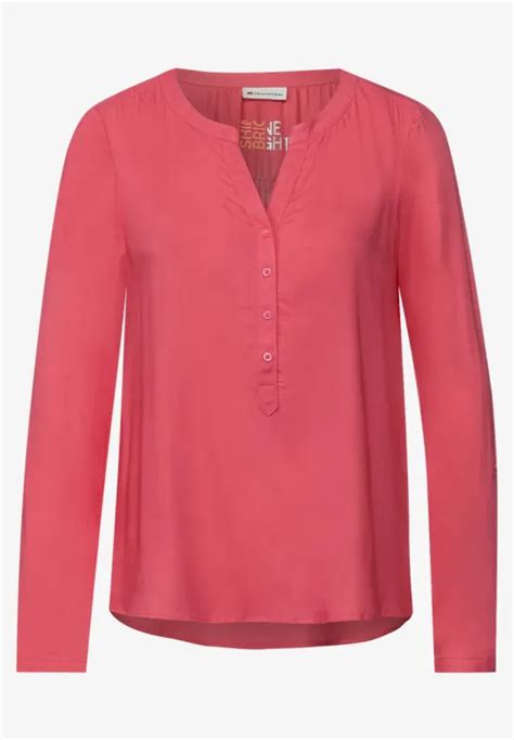 Street One Bluse In Unifarbe Für Damen In Pink Bamika Street One