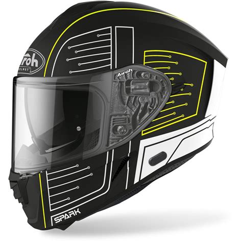 Casque Spark Cyrcuit Airoh Noir Mat Moto Axxe Fr Casque Int Gral