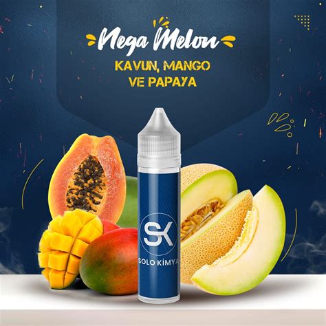 Mega Melon 30 60 100 ML Dıy Kit Aroma SoloKimya Aroma Marketi