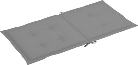 La Dolce Vita Coussins De Chaise De Jardin 4 Pcs 100x50x3 Cm Gris