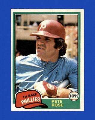 Pete Rose Prices Topps Baseball Cards