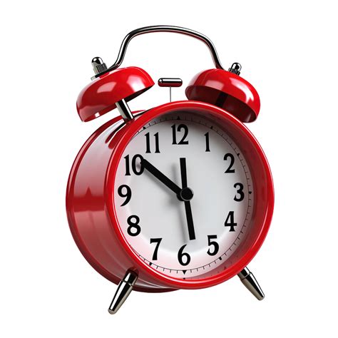 Red Alarm Clock On A Transparent Background 25224858 PNG