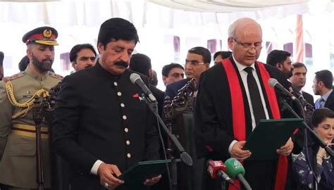 Sardar Saleem Haider Khan Sworn In As Punjab Governor