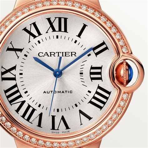 CRWJBB0034 - Ballon Bleu de Cartier watch - 36mm, automatic movement, rose gold, diamonds ...