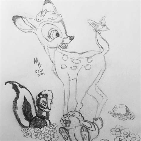 Day The Dayproject Here S Bambi Thumper And Flower From Disney S