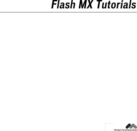 Adobe Macromedia Flash Mx Tutorials Tuto En