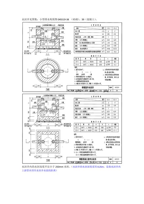 三种水封井及标准图集 总3页