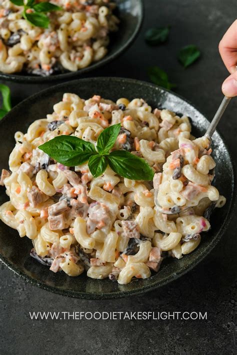 Filipino Macaroni Salad Vegan The Foodie Takes Flight