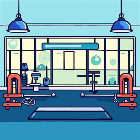 Premium Vector Gym Room With Gym Equipment