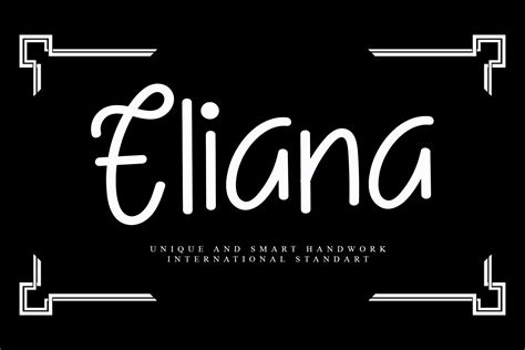 Eliana Font By Giartstudios Creative Fabrica