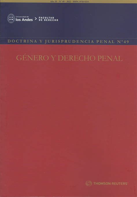 Doctrina y Jurisprudencia Penal N 49 Género y Derecho Penal