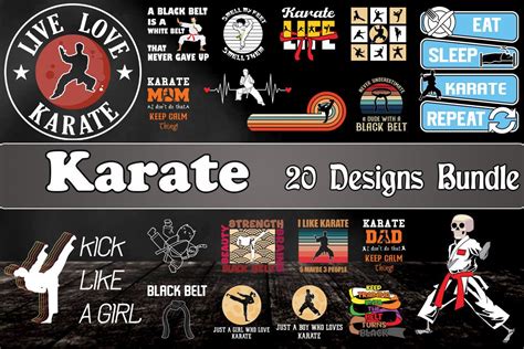 Karate Svg Bundle 20 Designs Graphic By Litewort · Creative Fabrica